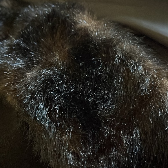 Gorgeous! Albert Nipon Faux Fur Wool Car Coat. Chocolate Brown. Size Medium - Picture 11 of 11